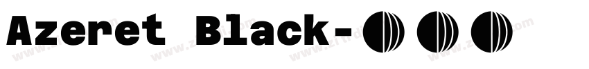 Azeret Black字体转换
